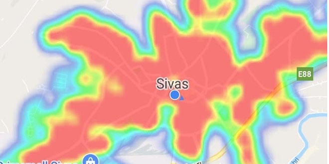 Sivas'a korona geri döndü, harita kırmızıya boyandı...