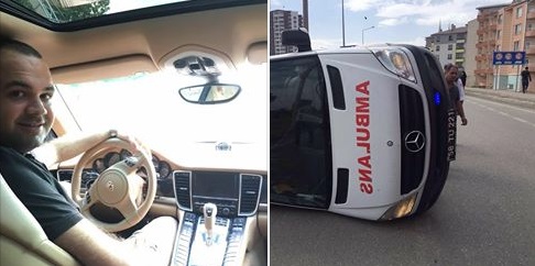 Sivas'ta ambulansla otomobil çarpıştı: 1 ölü, 2 yaralı