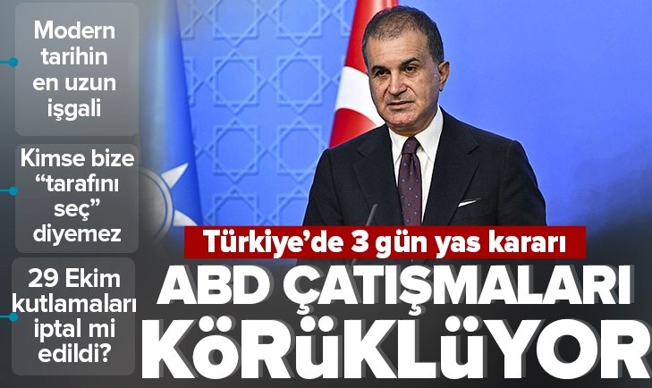AK Parti Sözcüsü Ömer Çelik: ABD'nin bölgeye savaş gemisini göndermesi olayları körükledi .