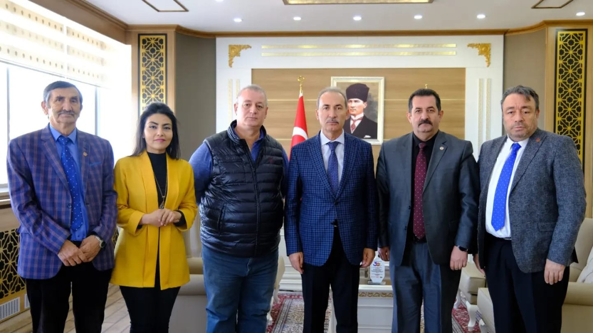 Sivas Gazeteciler Cemiyetinden Rektör Yıldız’a ve Başkan Bilgin’e teşekkür ziyareti