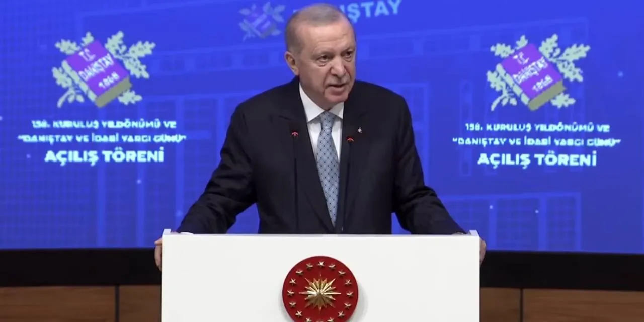 Erdoğan Danıştay'ın kuruluş yıldönümünde konuştu