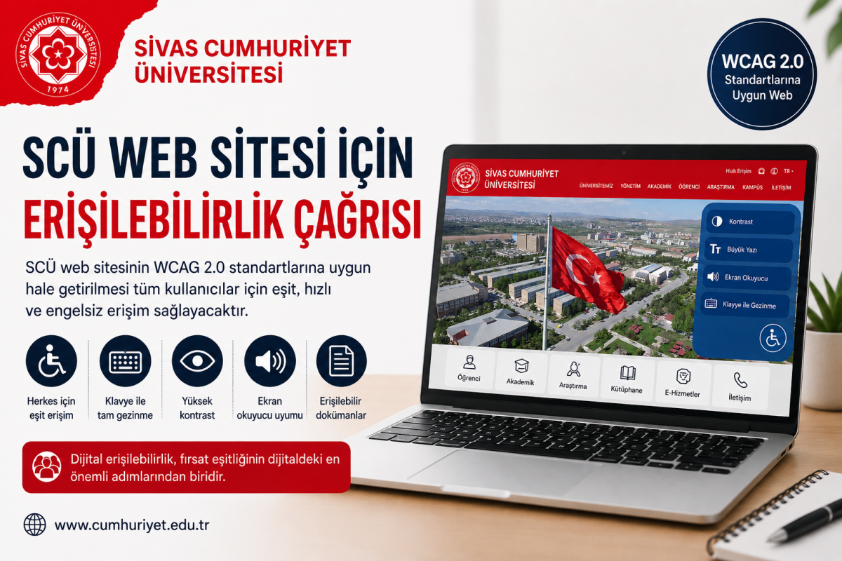 SCÜ Web Sitesi İçin Erişilebilirlik Çağrısı