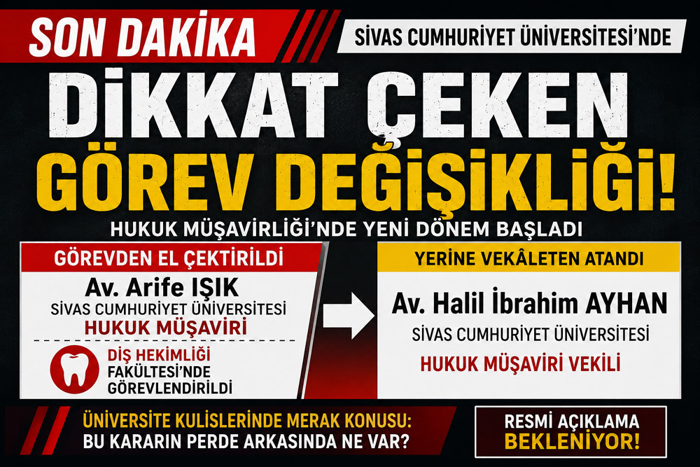 SCÜ’de dikkat çeken görev değişikliği: Hukuk Müşavirliği’nde yeni dönem