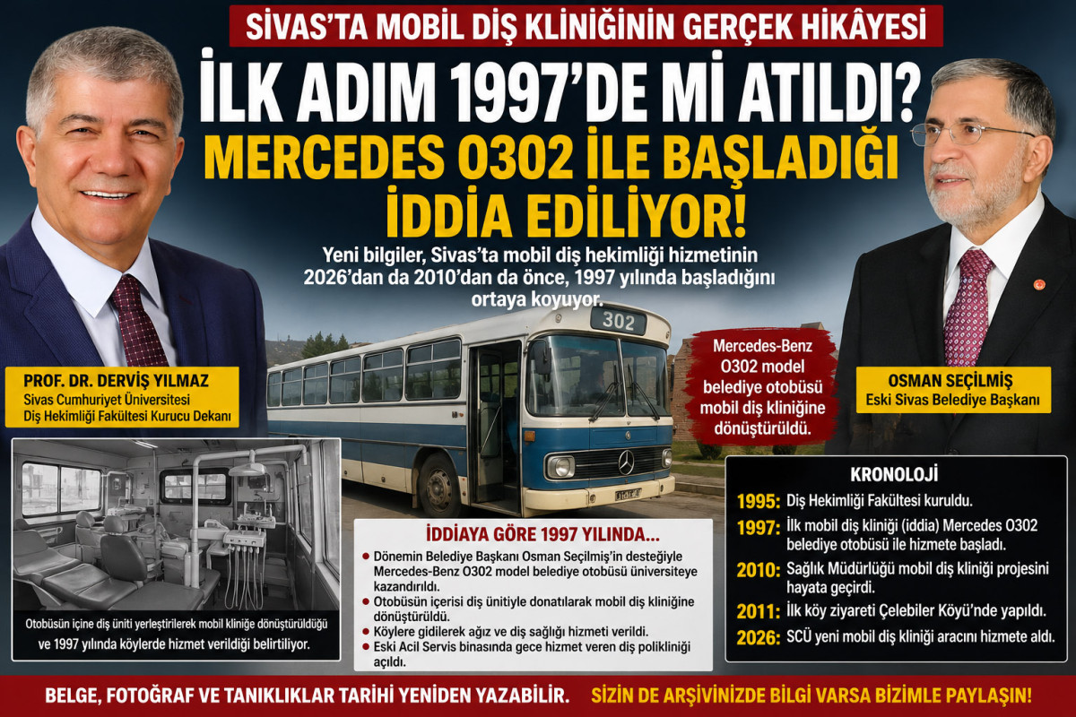 Sivas'ta Mobil diş kliniğinin gerçek hikâyesi yeniden yazılıyor
