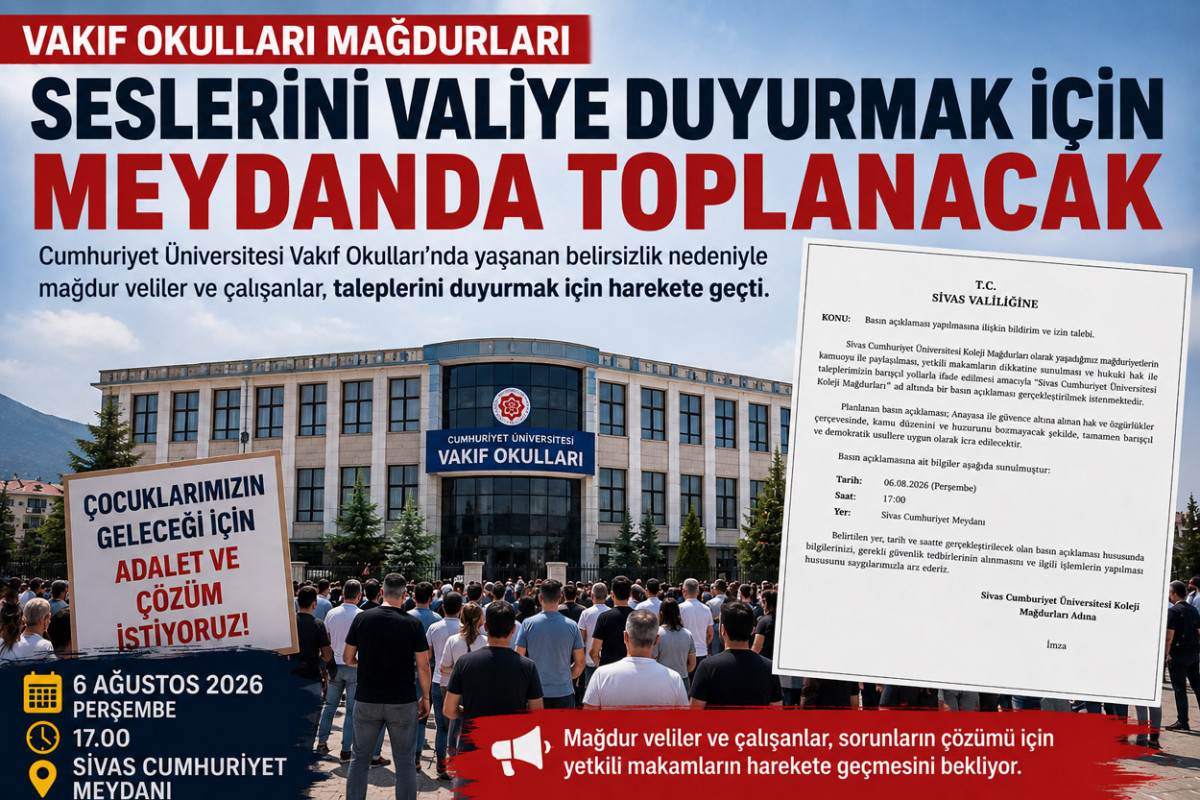 Vakıf Okulları mağdurları seslerini Valiye duyurmak için meydanda toplanacak
