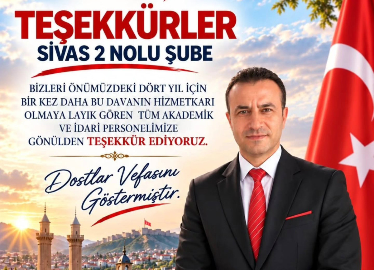 Eğitim-Bir-Sen Sivas 2 Nolu Şube delege seçimleri tamamlandı: Öğr. Gör. Serdal Berkil güven tazeledi