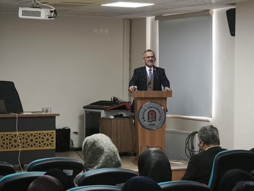 SCÜ’den Amasya’ya ilim köprüsü: Prof. Dr. Kadir Özköse “Tasavvufun yeri” konferansında konuştu