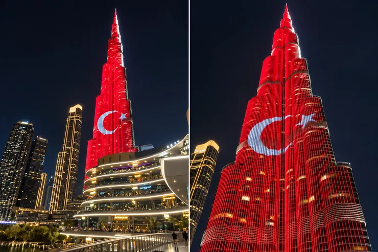 Ay yıldızımız dünyanın en yüksek binasında