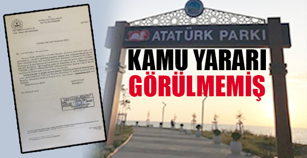 'Atatürk Parkı' ismi, kaymakamlığa takıldı!