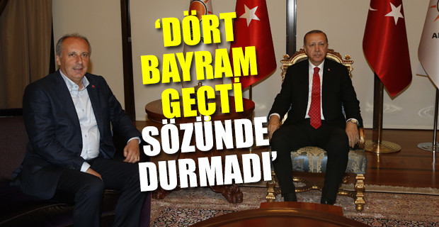 Muharrem İnce, Erdoğan'a seslendi!