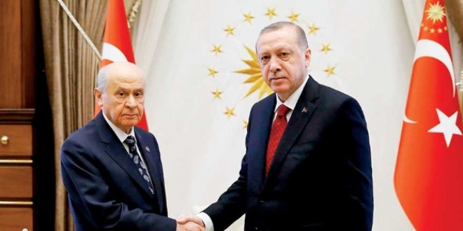 Erdoğan ile Bahçeli görüşmesi sona erdi