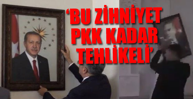 Kayyumdan ilk icraat: Atatürk'ün fotoğrafını indirdi, Erdoğan'ın fotoğrafını astı