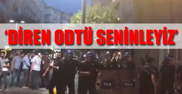 Kadıköy’de ODTÜ eylemine polis müdahale etti