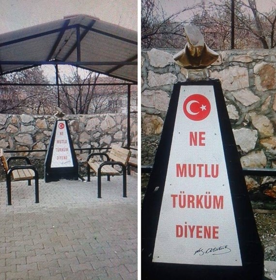 Sivas'ta Atatürk büstüne saldırı
