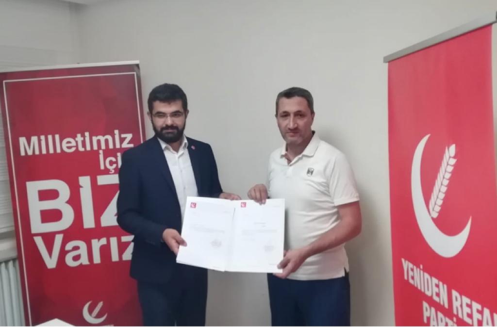 Yeniden Refah Partisi Sivas Merkez ilçe başkanı belli oldu