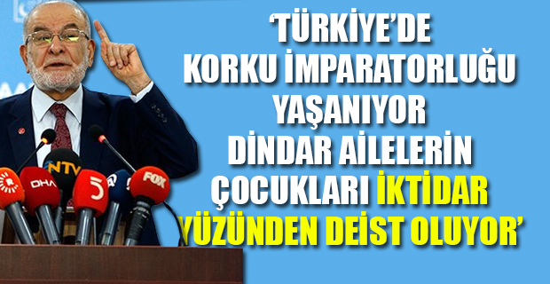 Karamollaoğlu: Türkiye’de bir dikta var