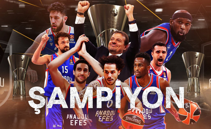 Anadolu Efes EuroLeague şampiyonu oldu