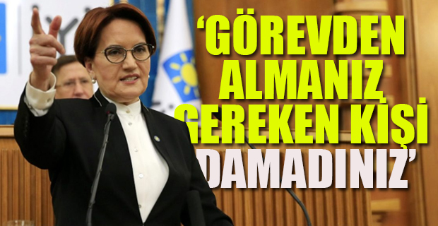 Meral Akşener: Cumhurbaşkanı inat ediyor!