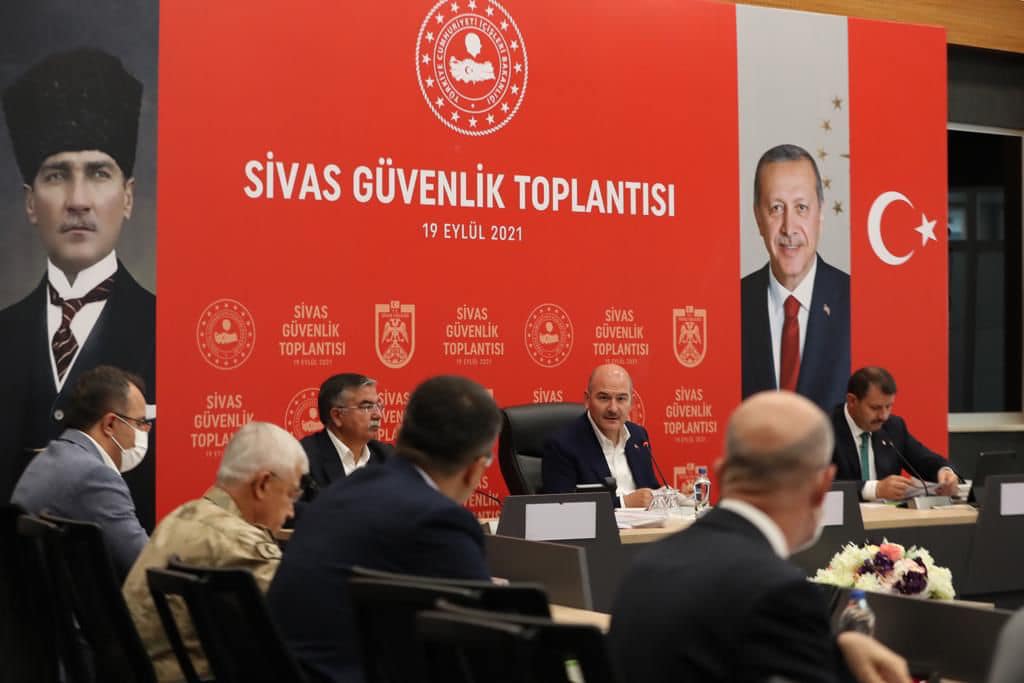 Soylu, Sivas'ta gerçekleştirilen İl Güvenlik Toplantısı'na katıldı