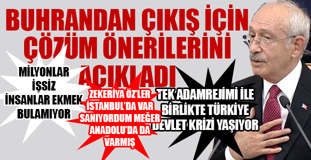 Kılıçdaroğlu: Devleti arpalığa dönüştüren Erdoğan'dır