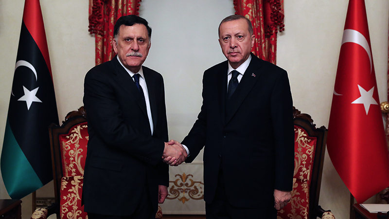 Erdoğan ve Sarraj'dan ortak basın toplantısı