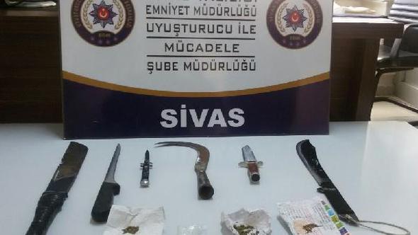 Sivas'ta narkotik operasyonu